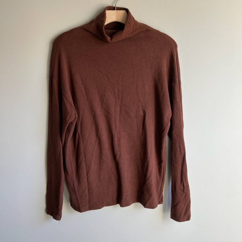 Reformation Brown Turtleneck Sweater